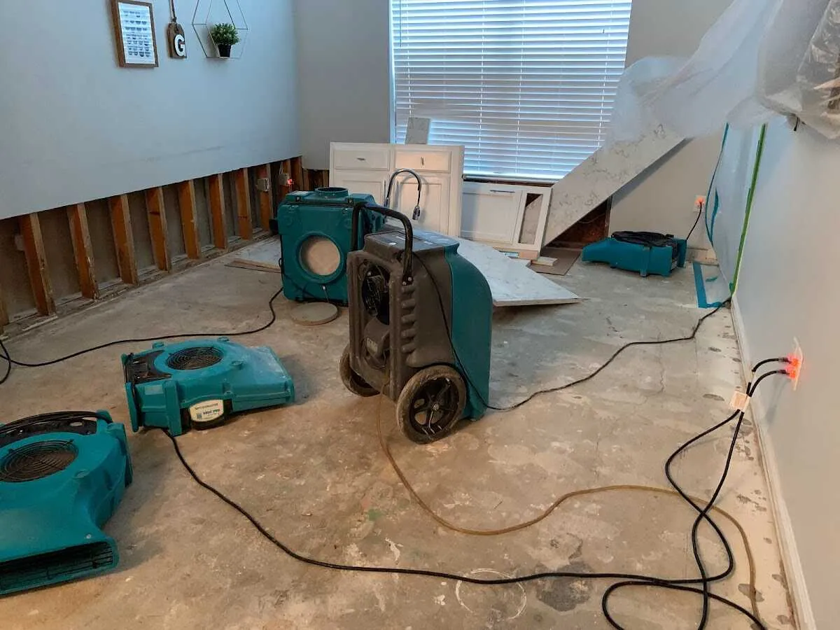 Dehumidifier in flood-cut room for Water Extraction & Removal in West Whiteland